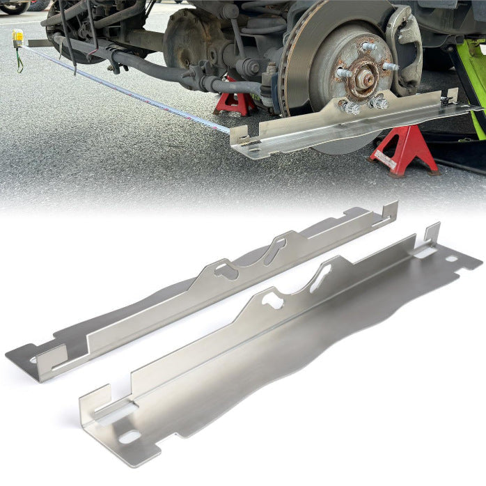 🛠️ 50% OFF NOW! 🔥 Anti-Slip Wheel Alignment Plate - Stainless Steel with Laser-Etched Scale, Ensures Precise Parking & Prevents Damage 🚗📏