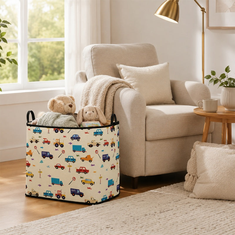 ๐งบ 49% OFF NOW! ๐ Large Foldable Canvas Storage Organizer โ Durable, zippered lid & reinforced handles โ Perfect for home, closet & travel โจ