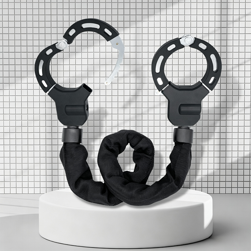 Heavy Duty Scooter Handcuff Lock Anti Theft Alloy Steel Chain Lock with Storage Bag