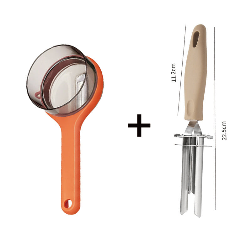 🔥Christmas Limited-Time Offer: 50% OFF!!!🔥Hot Sale Deals-Multifunctional Peeler with Debris Storage Bucket