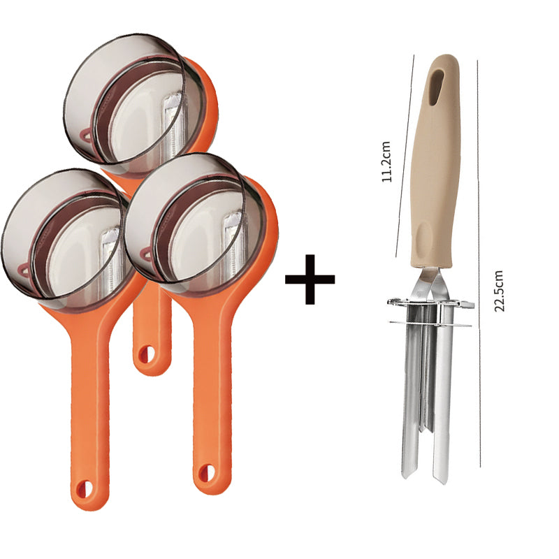 🔥Christmas Limited-Time Offer: 50% OFF!!!🔥Hot Sale Deals-Multifunctional Peeler with Debris Storage Bucket