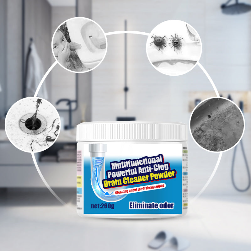 🥳2026 HOT SALE🥳💞50K+ SOLD!🏆🚿 Flash Sale! Buy 5 Get 5 Free – Deodorizing Drain Powder – No harsh fumes, breathe easy! Powerful on clogs, gentle on pipes. Keep your home fresh. 🛡️🧓