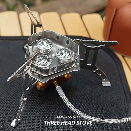 ⛺ LIMITED-TIME 50% OFF! ✨ Camping Gas Burner – 5800W, Piezo Ignition, Windproof 🔥