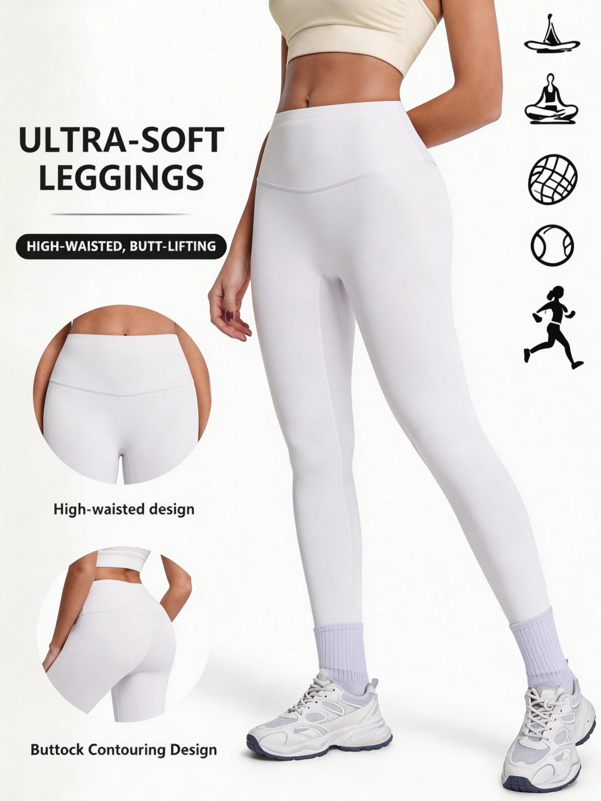 High-Waisted Butt-Lifting Yoga Leggings