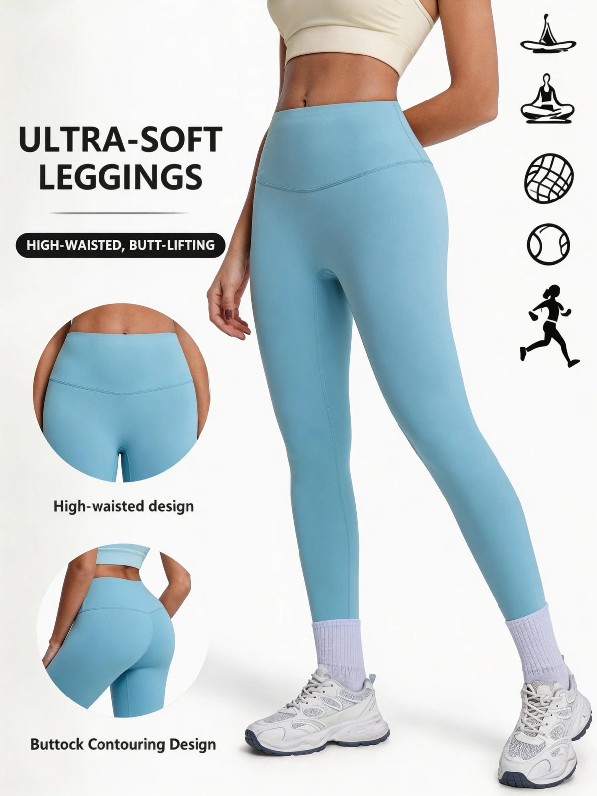 High-Waisted Butt-Lifting Yoga Leggings