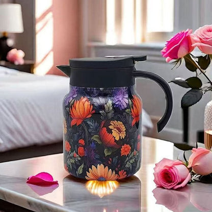 🥳2026 HOT SALE🥳💞50K+ SOLD!🌿🍵 Flash Sale 50% Off! Insulated Teapot with Strainer – Brew whole leaf tea freely. Stays hot for hours, pours perfectly. Your quiet moment companion. 🍂☕