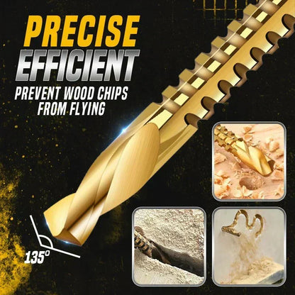 🔧 Last Day Special Price £8.99! 🎁Buy 2 Get 1 Free⚙️ Twist Drill Bit Set – High-Speed Steel, Titanium-Coated & Multi-Material Ready 🧰