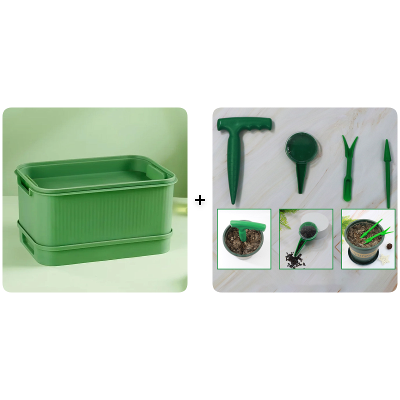 Stackable Bean Sprout Growing Box - Multi-layer Design, Perfect for Home Cultivation, Healthy Green Living!