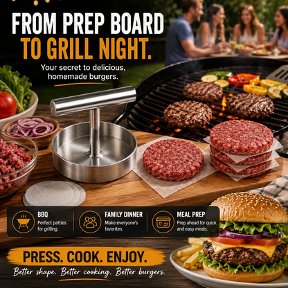 Burger Patty Press – Perfectly Shaped Patties Every Time