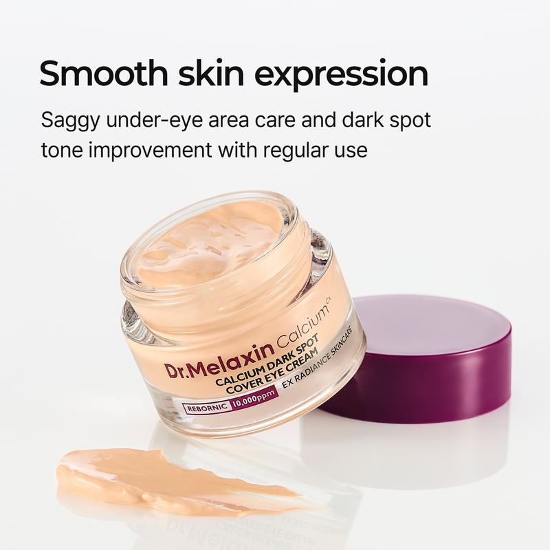 Dr.Melaxin Calcium Dark Spot Eye Cream – Korean 2-in-1 Dark Circle Concealer & Firming Eye Care