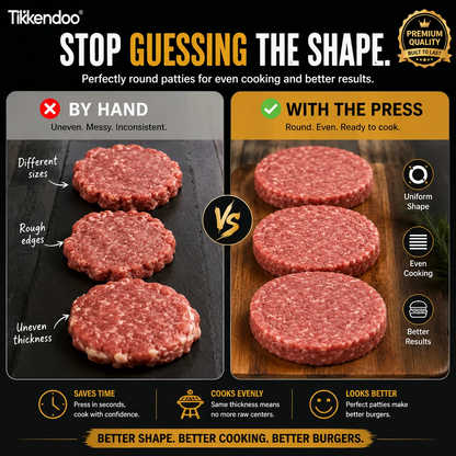 Burger Patty Press – Perfectly Shaped Patties Every Time