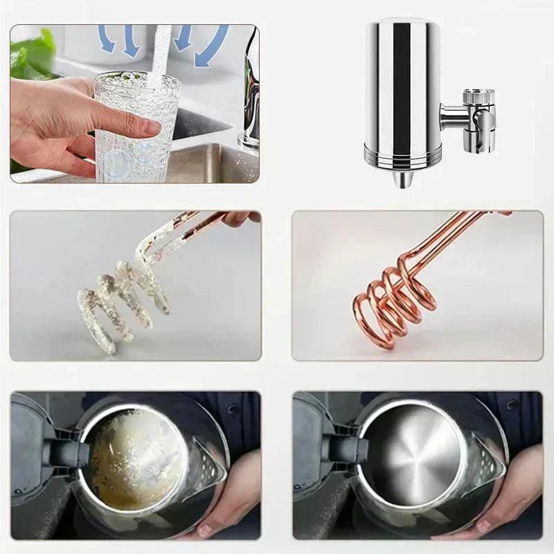 🔥HOT SALE 80% OFF🔥 Installation-free Stainless Steel Household Faucet Water Purifier