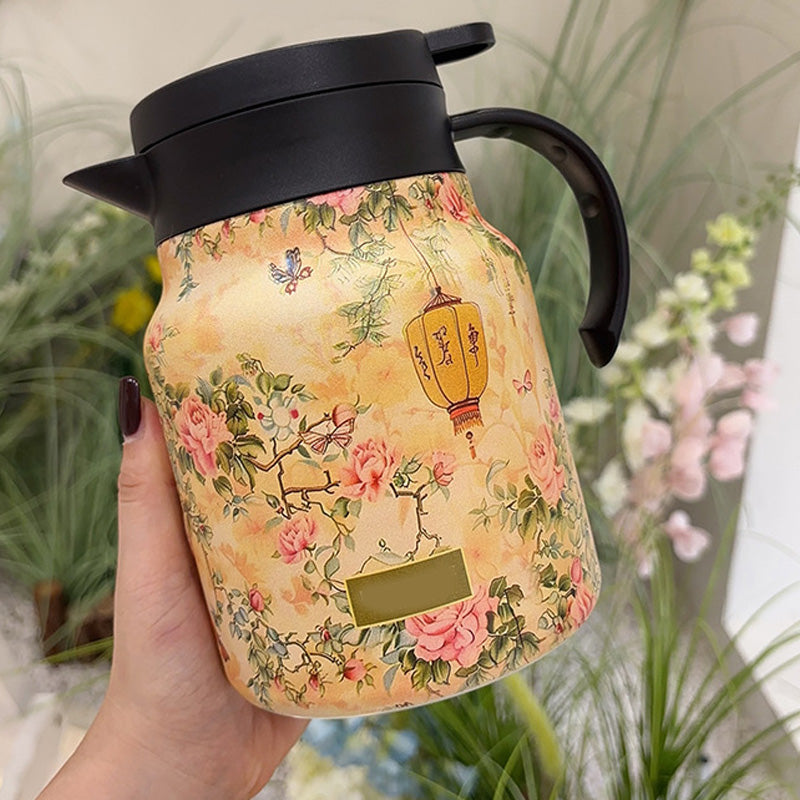 🥳2026 HOT SALE🥳💞50K+ SOLD!🌿🍵 Flash Sale 50% Off! Insulated Teapot with Strainer – Brew whole leaf tea freely. Stays hot for hours, pours perfectly. Your quiet moment companion. 🍂☕