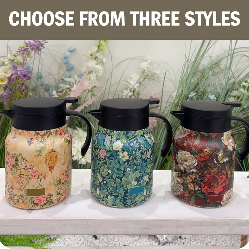🥳2026 HOT SALE🥳💞50K+ SOLD!🌿🍵 Flash Sale 50% Off! Insulated Teapot with Strainer – Brew whole leaf tea freely. Stays hot for hours, pours perfectly. Your quiet moment companion. 🍂☕