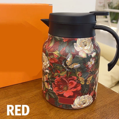 🥳2026 HOT SALE🥳💞50K+ SOLD!🌿🍵 Flash Sale 50% Off! Insulated Teapot with Strainer – Brew whole leaf tea freely. Stays hot for hours, pours perfectly. Your quiet moment companion. 🍂☕