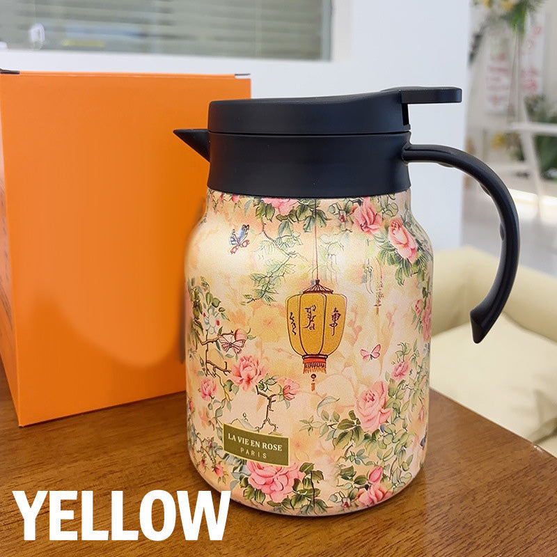 🥳2026 HOT SALE🥳💞50K+ SOLD!🌿🍵 Flash Sale 50% Off! Insulated Teapot with Strainer – Brew whole leaf tea freely. Stays hot for hours, pours perfectly. Your quiet moment companion. 🍂☕