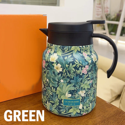 🥳2026 HOT SALE🥳💞50K+ SOLD!🌿🍵 Flash Sale 50% Off! Insulated Teapot with Strainer – Brew whole leaf tea freely. Stays hot for hours, pours perfectly. Your quiet moment companion. 🍂☕