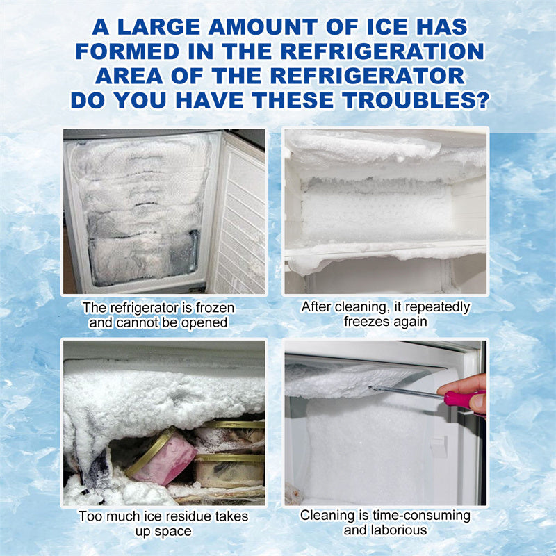 🧊 BUY 2 GET 1 FREE! ✨ Fridge De-Icer Spray - Melts Ice Fast & Prevents Frost, Safe for All Appliances ❄️📦