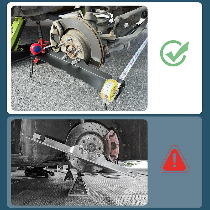 🛠️ 50% OFF NOW! 🔥 Anti-Slip Wheel Alignment Plate - Stainless Steel with Laser-Etched Scale, Ensures Precise Parking & Prevents Damage 🚗📏