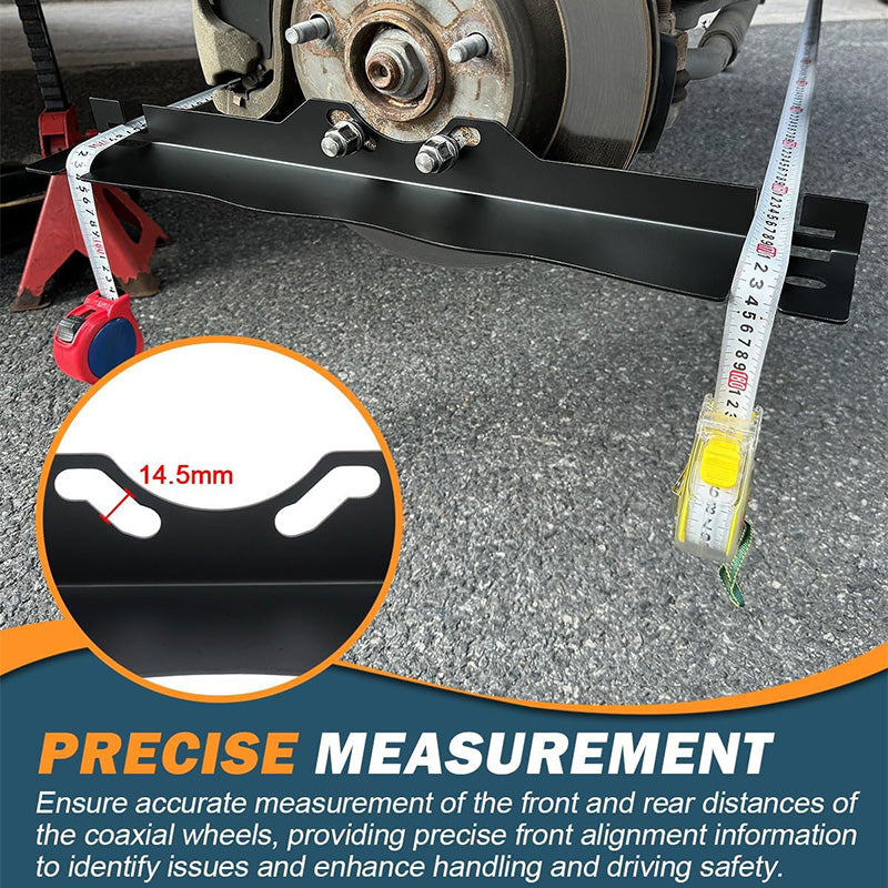 🛠️ 50% OFF NOW! 🔥 Anti-Slip Wheel Alignment Plate - Stainless Steel with Laser-Etched Scale, Ensures Precise Parking & Prevents Damage 🚗📏