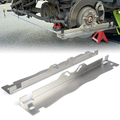 🛠️ 50% OFF NOW! 🔥 Anti-Slip Wheel Alignment Plate - Stainless Steel with Laser-Etched Scale, Ensures Precise Parking & Prevents Damage 🚗📏