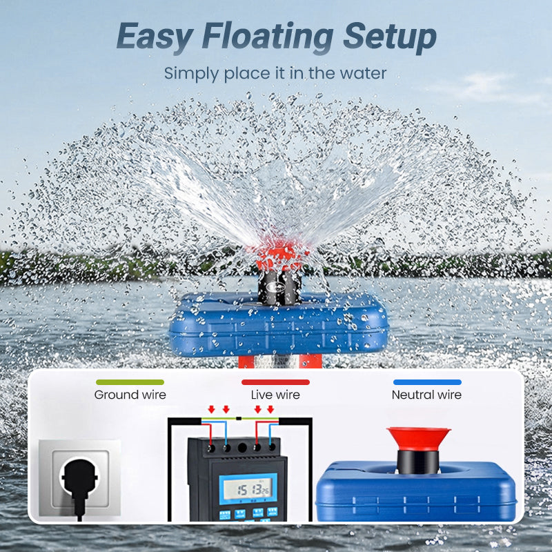 ⏰2-in-1 Pond Aerator & Pump