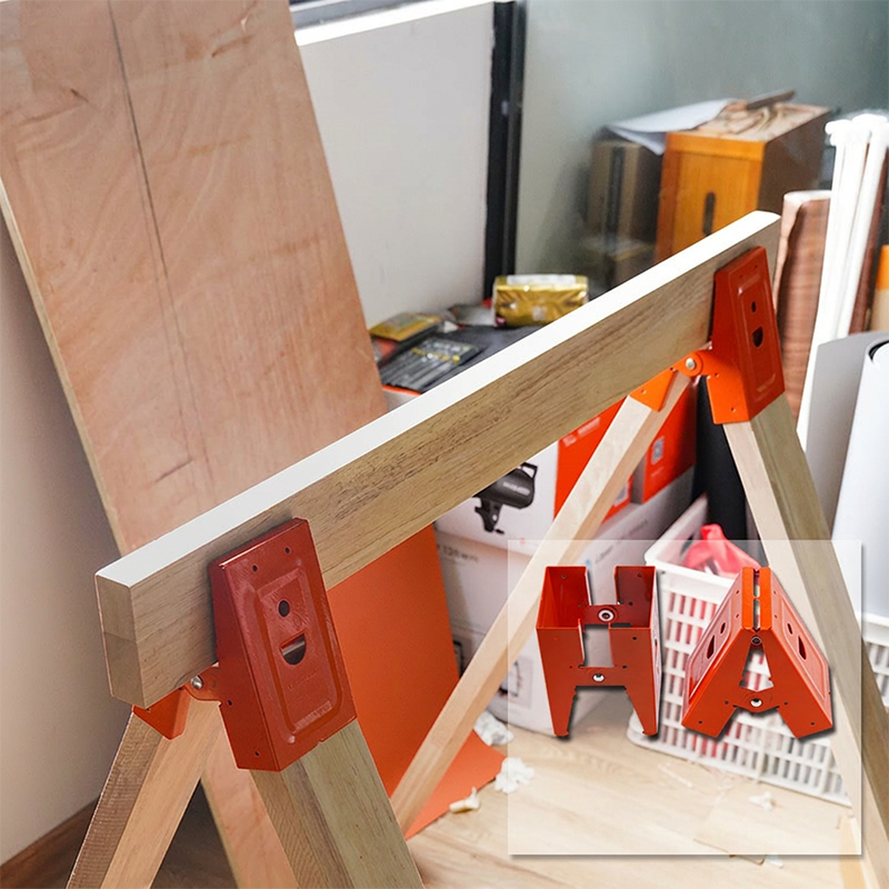 🔥50% OFF NOW🛠️Heavy-Duty Sawhorse Bracket with Down Clamp