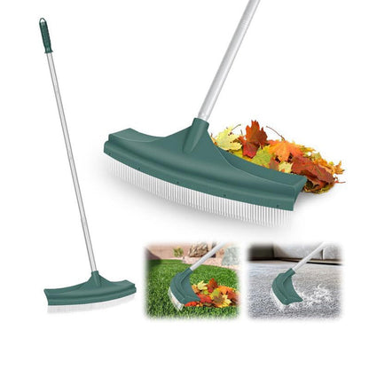 Multi-Purpose Lawn & Carpet Grooming Rake 🔄 2-in-1: Dethatch Lawns & Groom Carpets Effortlessly ✨