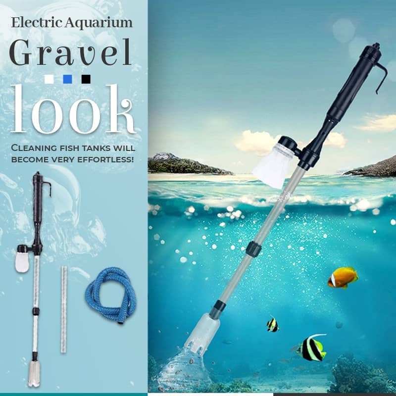 🥳2026 HOT SALE🥳💞50K+ SOLD!🐠⚡ 50% OFF! Electric Aquarium Gravel Cleaner – Battery‑powered, no manual pumping. Adjustable tube length fits small to large tanks. Clean gravel & change water with ease! 🧹✨