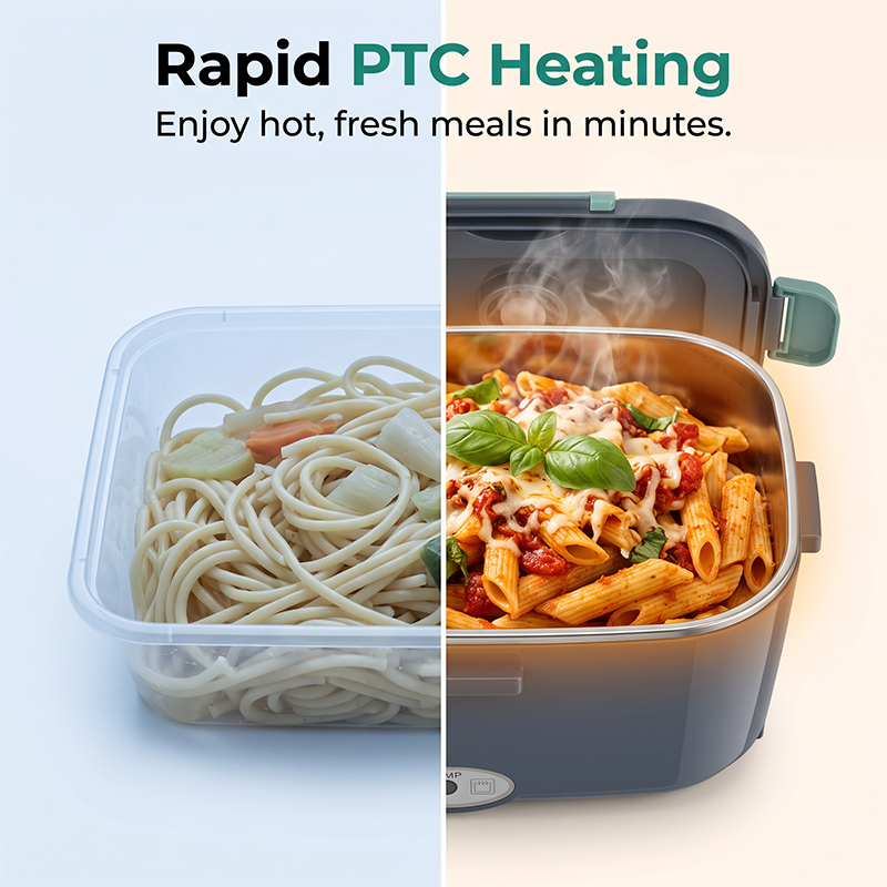 🎉2026 Flash Sale-Over 39000 Sold!🍱2-in-1 Portable Electric Heating Lunch Box｜12V Car & 230V Home Dual Use,1.5L Stainless Steel,60W Fast Heating 🔌✨