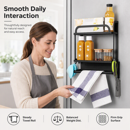🧲Magnetic Fridge Organizer Rack