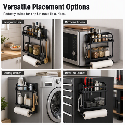 🧲Magnetic Fridge Organizer Rack