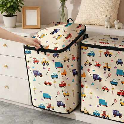 🧺 49% OFF NOW! 🎉 Large Foldable Canvas Storage Organizer – Durable, zippered lid & reinforced handles – Perfect for home, closet & travel ✨