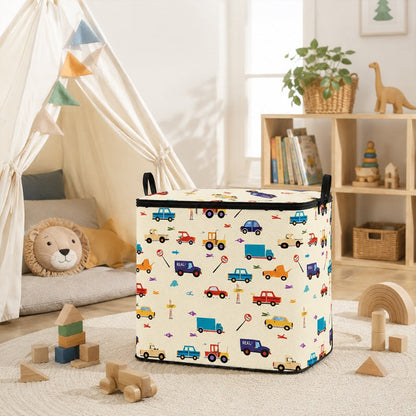 🧺 49% OFF NOW! 🎉 Large Foldable Canvas Storage Organizer – Durable, zippered lid & reinforced handles – Perfect for home, closet & travel ✨