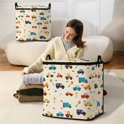🧺 49% OFF NOW! 🎉 Large Foldable Canvas Storage Organizer – Durable, zippered lid & reinforced handles – Perfect for home, closet & travel ✨