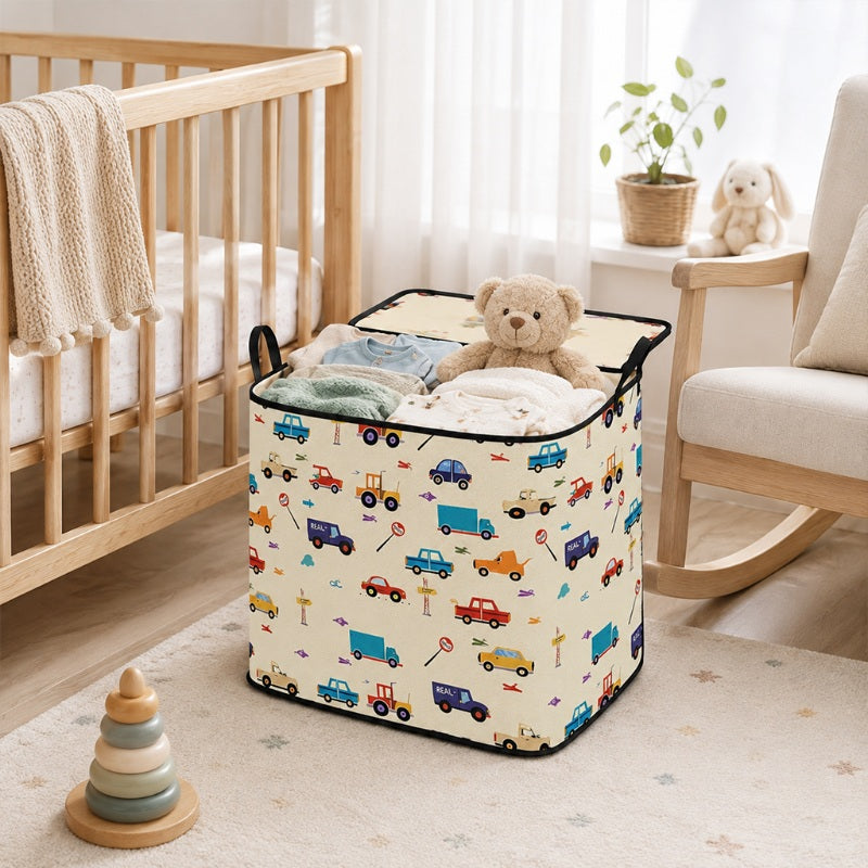 🧺 49% OFF NOW! 🎉 Large Foldable Canvas Storage Organizer – Durable, zippered lid & reinforced handles – Perfect for home, closet & travel ✨
