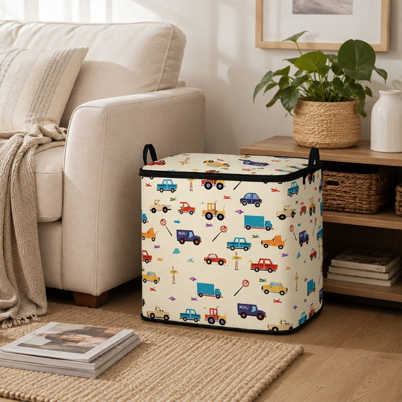 🧺 49% OFF NOW! 🎉 Large Foldable Canvas Storage Organizer – Durable, zippered lid & reinforced handles – Perfect for home, closet & travel ✨