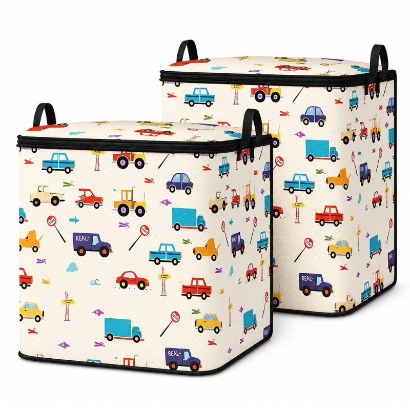 🧺 49% OFF NOW! 🎉 Large Foldable Canvas Storage Organizer – Durable, zippered lid & reinforced handles – Perfect for home, closet & travel ✨