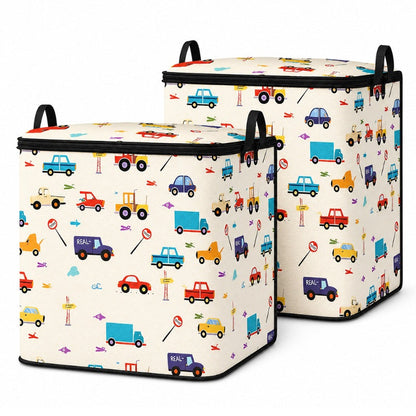 🧺 49% OFF NOW! 🎉 Large Foldable Canvas Storage Organizer – Durable, zippered lid & reinforced handles – Perfect for home, closet & travel ✨