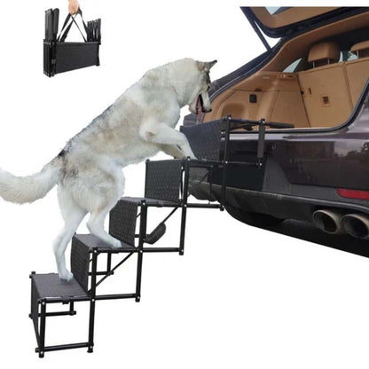 Portable Foldable Non-Slip Dog Car Stairs